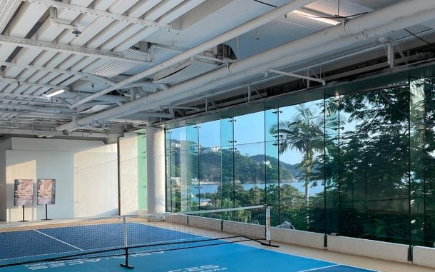 Two Asia Aces courts on the upper floor of The Pulse