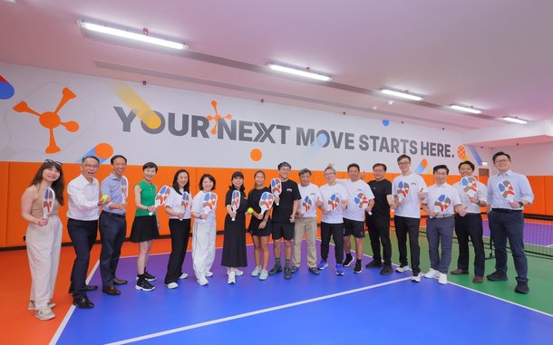 HKSTP board and management with Brian Fung and Rachel Lam at the 30 September 2026 opening