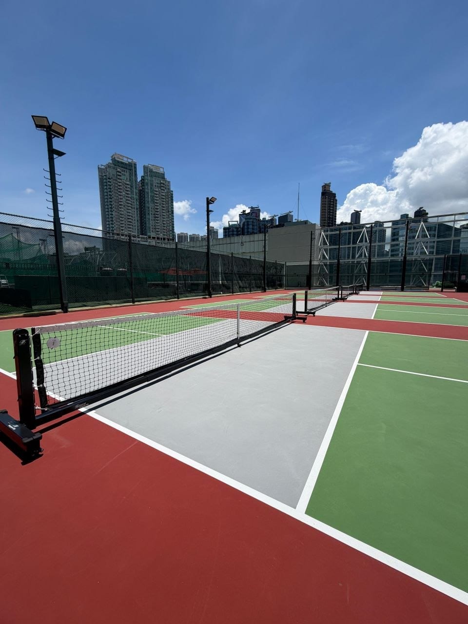 One of four rooftop Terraza courts at Olympian City