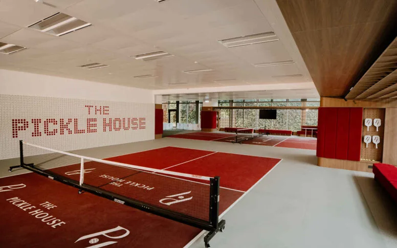 Indoor courts at The Pickle House, Wong Chuk Hang