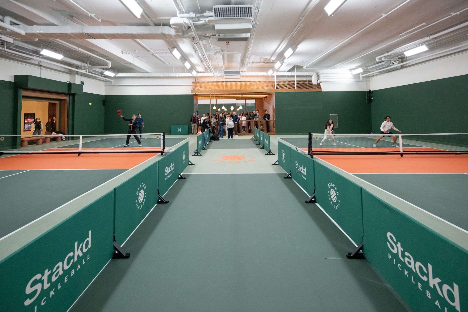 Three championship courts plus two dink courts